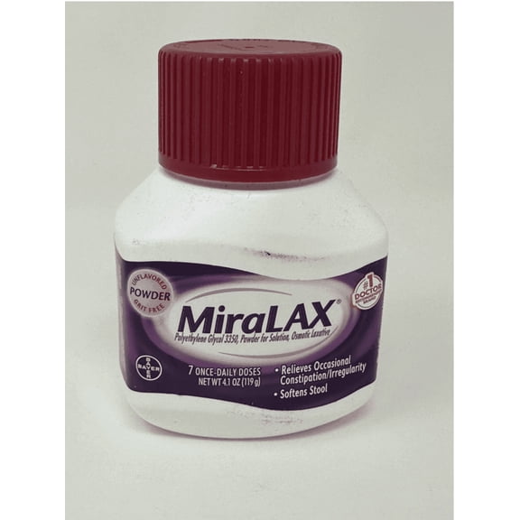 Miralax Unflavored Grit Free Polyethylene Glycol Powder, 4.1 oz, 6 Pack