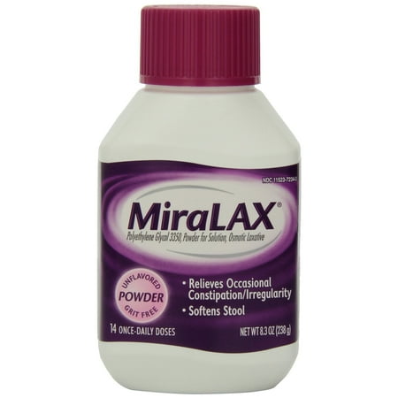Miralax laxative powder, 8.3 oz part no. 80585 (1/ea)