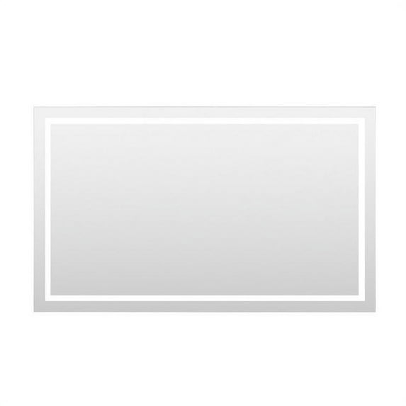 Miramar 60x36 Lighted Mirror with Dimmer and Defogger, Wall Switch Direct