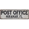 thumbnail image 1 of Miramar, Fl Post Office Metal Sign Vintage 8x24 108240011180, 1 of 1