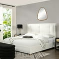 thumbnail image 1 of Miramar King Cushion-Back Headboard Platform Bed - No Box Spring & Modern Style, 1 of 8