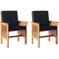 Miramar Patio Armchairs, Cinnamon Brown/Black
