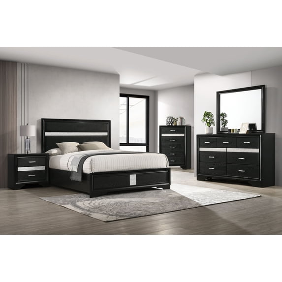 Miranda 4-piece Queen Bedroom Set Black