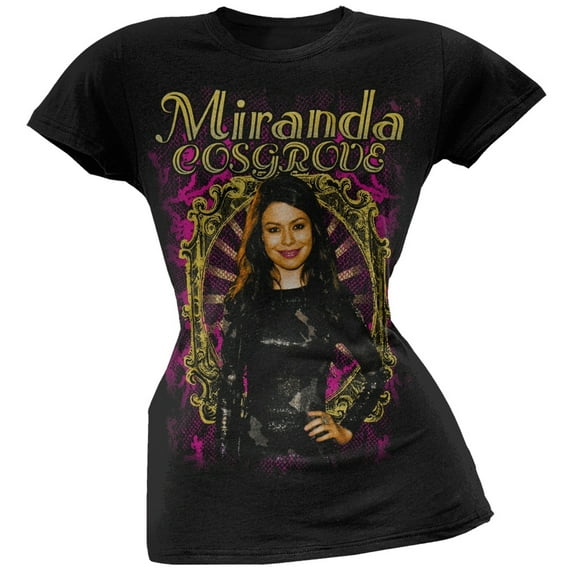 Miranda Cosgrove Women's Juniors Mirror Short Sleeve T Shirt