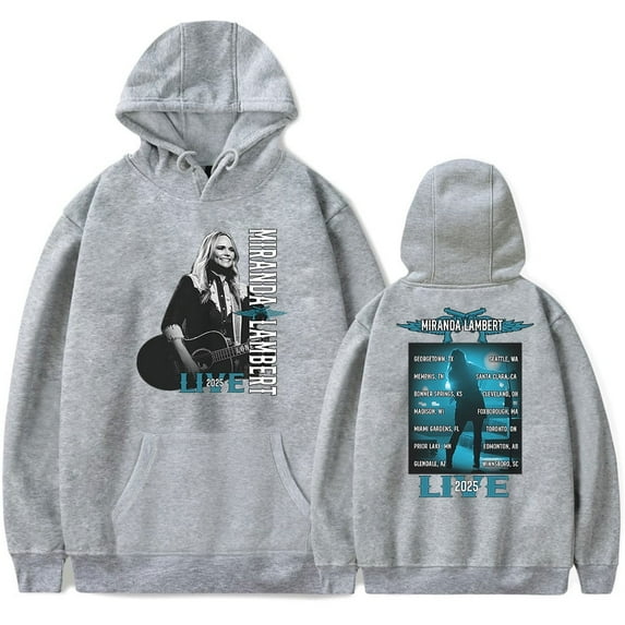 Miranda Lambert 2025 Tour Merch Hoodie Long Sleeve Men Women Vintage Fashion Fun Hip Hop Top