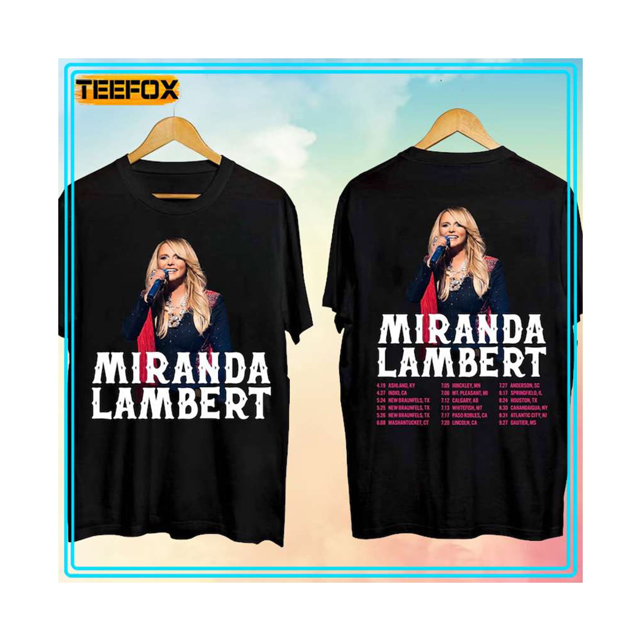 Miranda Lambert Country Music Tour 2024 T Shirt