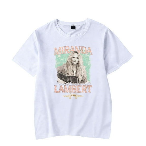 Miranda Lambert Merch T-shirt 2025 Tour Print Men's And Women's T-shirt Tops