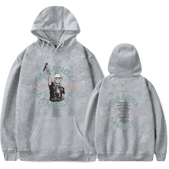 Miranda Lambert Merch Tour Live 2025 Hoodie Long Sleeve Merch Unisex Pullover Sweatshirt For Fan