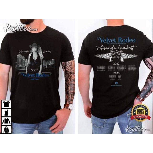 Miranda Lambert Velvet Rodeo Las Vegas Merch TShirt