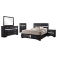 thumbnail image 1 of Miranda 5-piece Queen Bedroom Set Black, 1 of 19