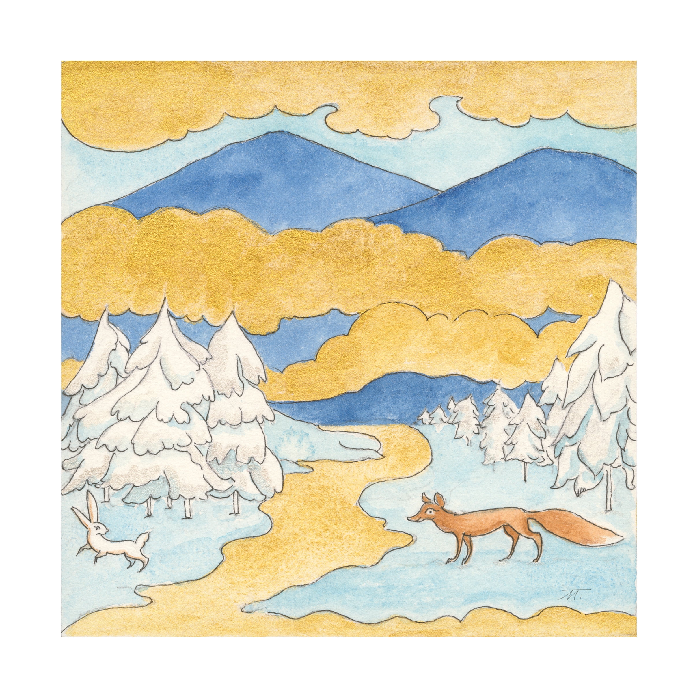 Miranda Thomas 'Riverside III' Canvas Art