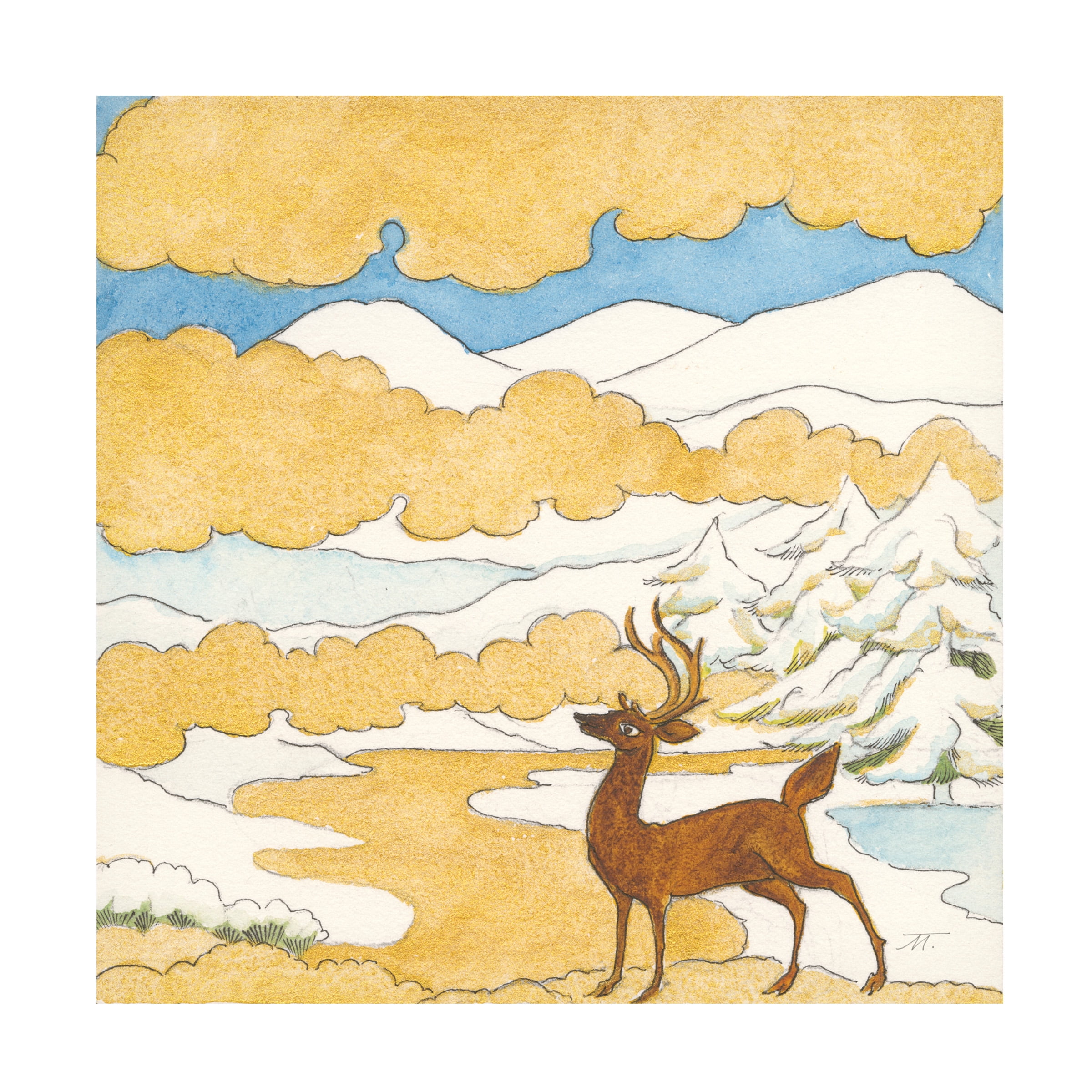Miranda Thomas 'Riverside V' Canvas Art
