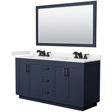 Wyndham Collection Wcf292966d-Qtz-Us3m58 Miranda 66" Free Standing Double Basin Vanity Set