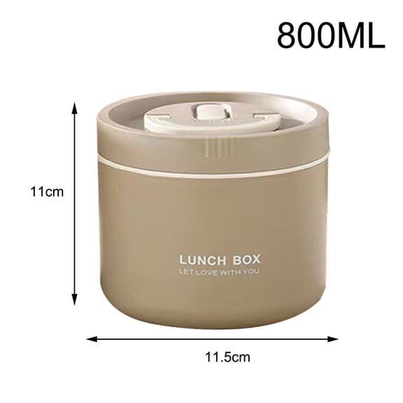 Miranox Box Adult Lunch Box,Portable Insulated Lunch Box Containers Set brown