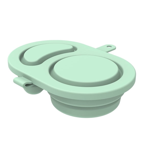 Miranox Double Compartment Silicone Snack Containers with Leak Proof ...