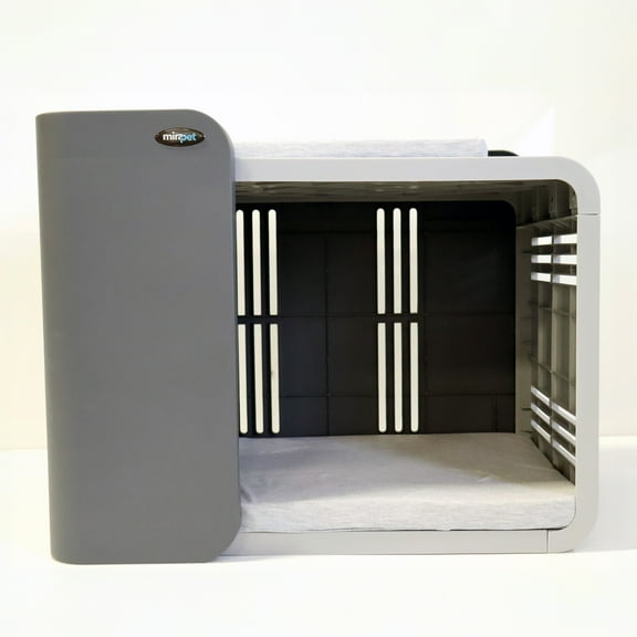 Mirapet Penthouse, Cozy, Durable, and Safe Pet Beds with Ventilation, Medium Gray