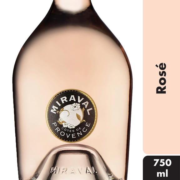 Miraval Provence Ros Wine, 750 ml Bottle, 13% ABV, Pale Blush Pink, Fruity and Refreshing
