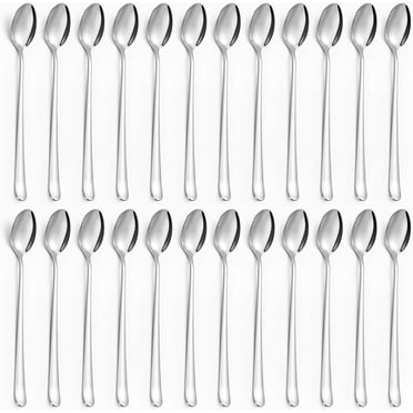 Mirdinner 24 Pcs Long Handle Iced Tea Spoons, Stainless Steel 7.8 inches (19.7 cm) Long Drink Spoon Set, Coffee Spoon, Ice Cream Spoon, Cocktail Stirring Spoon, Mirror Polished, Dishwasher Safe