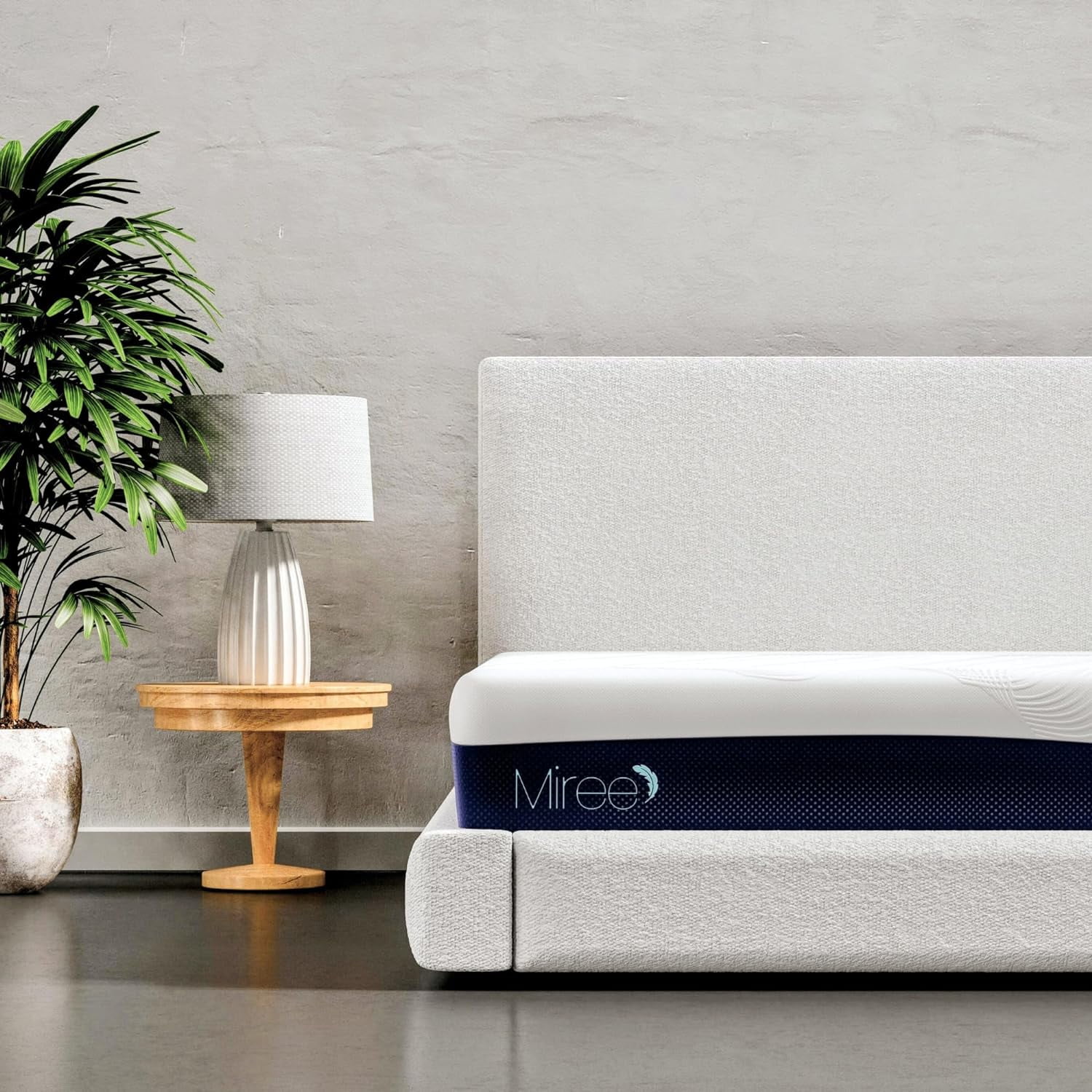 Miree 10" Queen Medium Firm White Gel Memory Foam Mattress