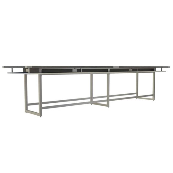 Mirella Conference Table Standing Height - 16' Stone Gray