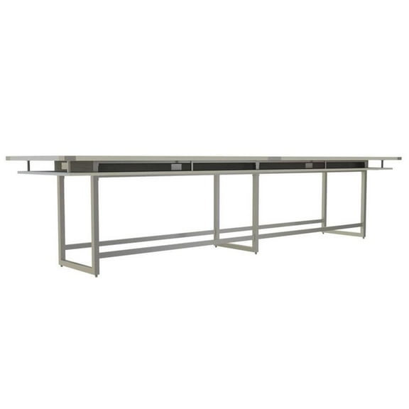 Mirella Conference Table Standing Height - 16' White Ash
