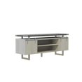 thumbnail image 1 of Mirella Low Wall Cabinet Wood Doors in Stone Gray, 1 of 5