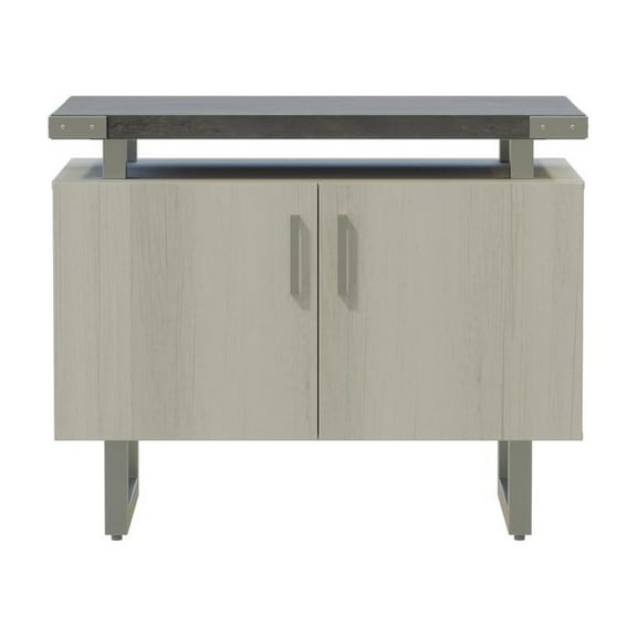 Mirella Storage Cabinet in Stone Gray