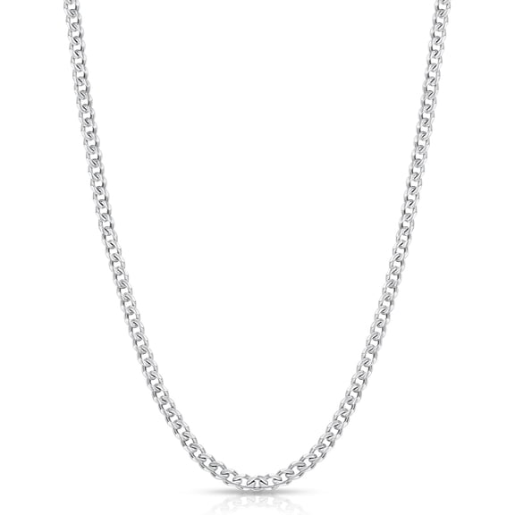 Miren 3.5mm Cuban Link Chains for Men, Silver Tone/Black/14K Gold Plated Stainless Steel Necklace Chain, Mens Necklace 16, 18, 20, 22, 24, 26, 28 Inch