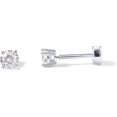 thumbnail image 1 of SUETOR White Gold Plated CZ Stud Earring Single, 3mm Flat Back Cartilage Earring, Hypoallergenic Small Screw Back Jewelry Gift, 1 of 5