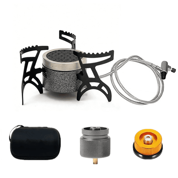 Miren Outdoor Camping Stove, 4200W Dual Fire Burner (Infrared & Jet), Windproof, Portable, Lightweight, Foldable, for Hiking, Backpacking, Car Camping