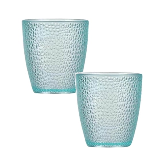 Miretho Acrylic Drinking Glasses, Acrylic Glasses Drinkware, Unbreakable Tumblers Drinking Glass, Multi-Color Cups Reusable Glassware For Kitchen Picnic Party Juice,2,Blue