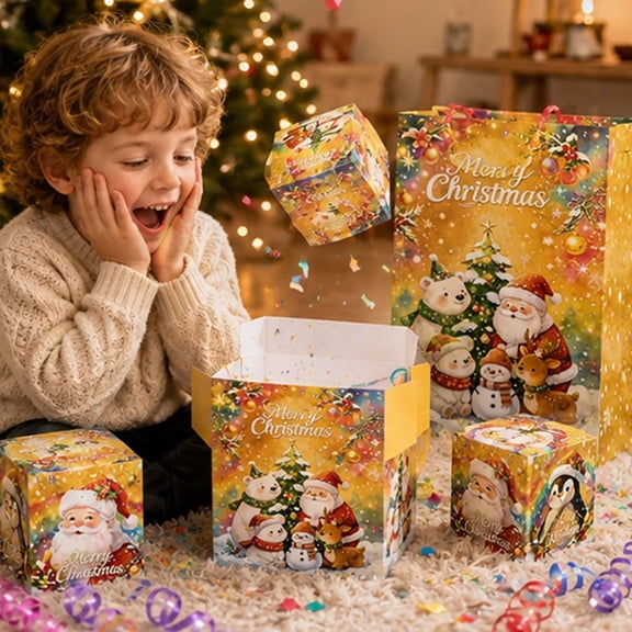 Miretho Christmas Surprise Gift Box, Explosion Pop Up Cash Gift Boxes