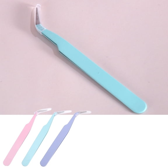 Miretho Stainless Steel Tweezers with Curved Serrated Tip Multipurpose Sewing Machine Tweezers Forceps for Craft Repairing DIY Craft Micro Parts Picking,A #64-482