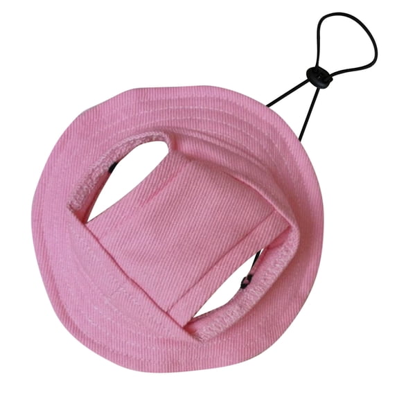 Miretho Summer Dog Bucket Hat Pet Sun Visor Cap, Adjustable Outdoor Sunshade Hat with Ear Holes for Small Medium Dogs Cats M