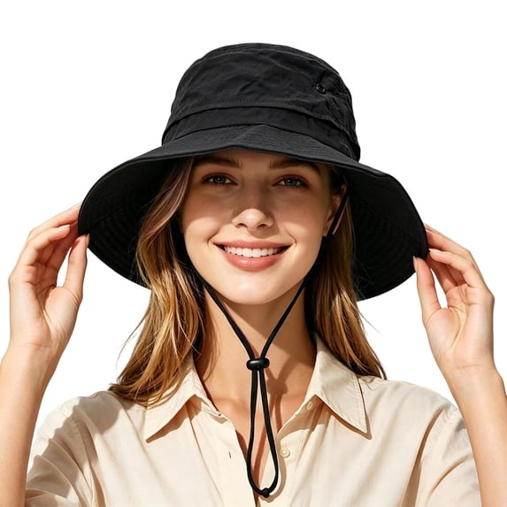 Miretho Waterproof Sun Hat, Rain Hat for Women, UPF 50 UV Protection, Wide Brim, Packable, Lightweight, Fishing Hat for Hiking, Travel