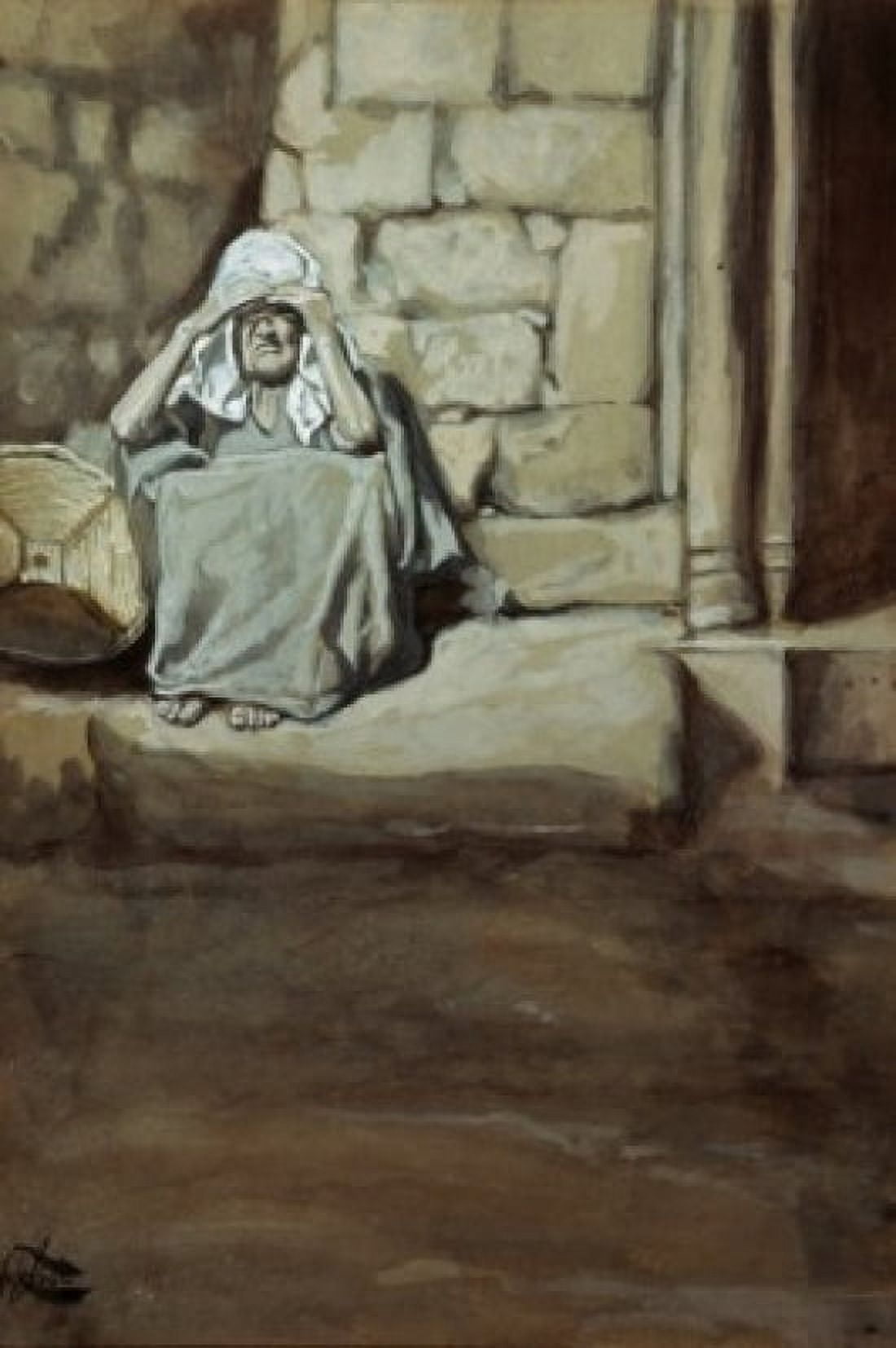 Miriam Shut Out from the Camp James Tissot (1836-1902 French) Jewish Museum New York Canvas Art - James Tissot (24 x 36)