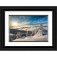 thumbnail image 1 of Mirica, Dan 24x17 Black Ornate Wood Framed with Double Matting Museum Art Print Titled - WinterTime, 1 of 4