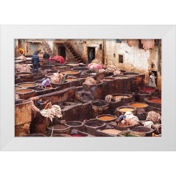 Mirica, Dan 32x23 White Modern Wood Framed Museum Art Print Titled - Fez