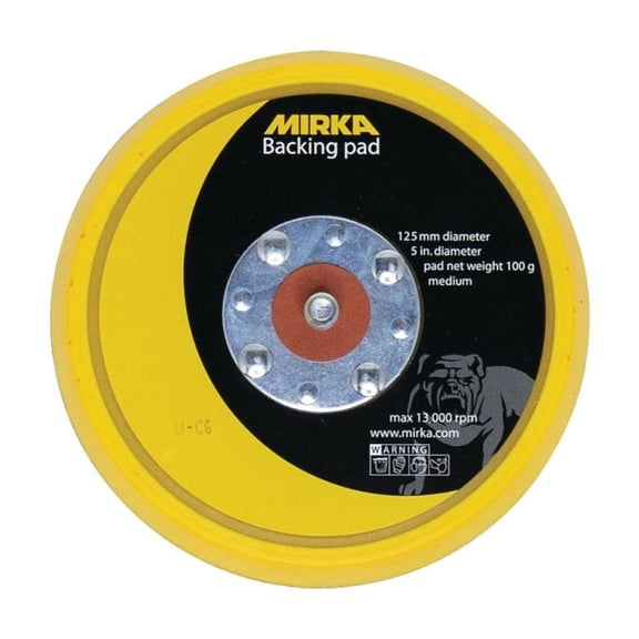 Mirka 5 Inch Vinyl Soft Faced Psa Attachment Backup Pad