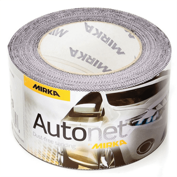 Mirka Abrasives Autonet AE570180 AE Series Grip-On Sanding Sheet Roll, 2-3/4 in W x 33 ft L, P180 Grit
