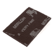 Mirka Abrasives Mirlon 18-111-447 18 Series Non-Woven Scuff Pad, 6 in W x 9 in L, 360 Grit, Very Fine Grade, Maroon