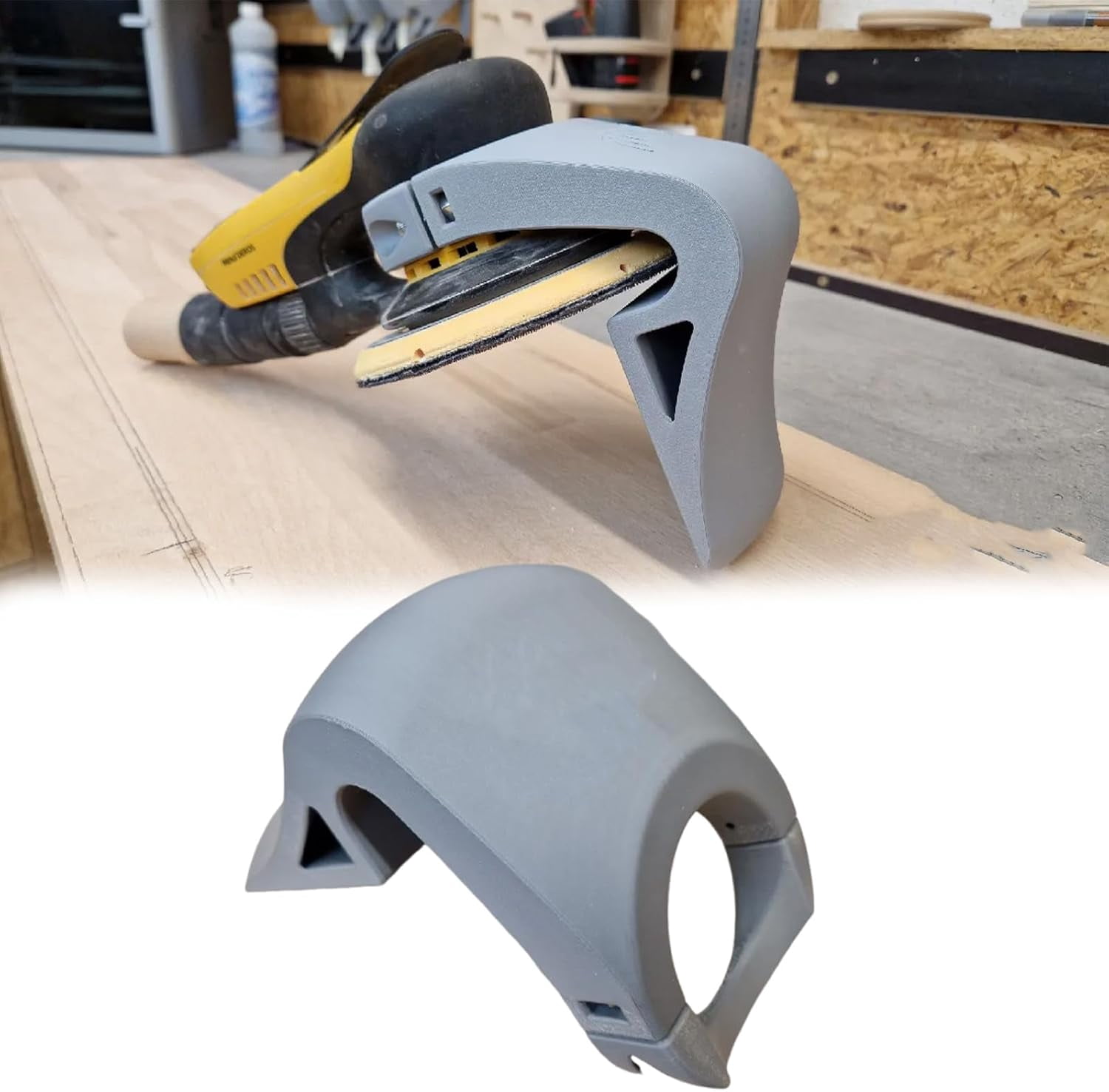 For Mirka Deros Angle Guide for Edge Sanding, 90/45/30 Degree Chamfer Jig, Compatible with Mirka Deros Orbital Sander Accessories to Improve Grinding Efficiency (90°)