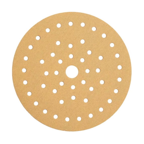 Mirka Gold 1-Pk/50-Discs Multifit 5'', 180 Grit Hook and Loop Sanding Discs for Orbital Sander