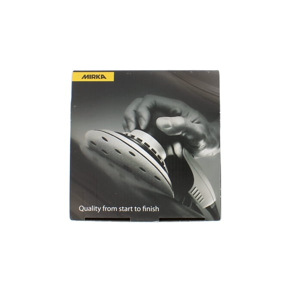 Mirka 23-624-180 6" 6-Hole 180 Grit Dustless Hook & Loop Sanding Discs - 50 Pack