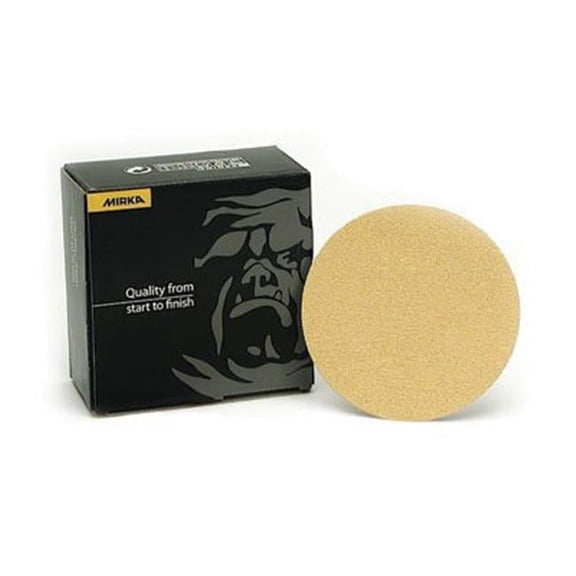 Mirka MA23.612.150 5 in. x NH Grip Disc D-wt Paper 150G, Gold
