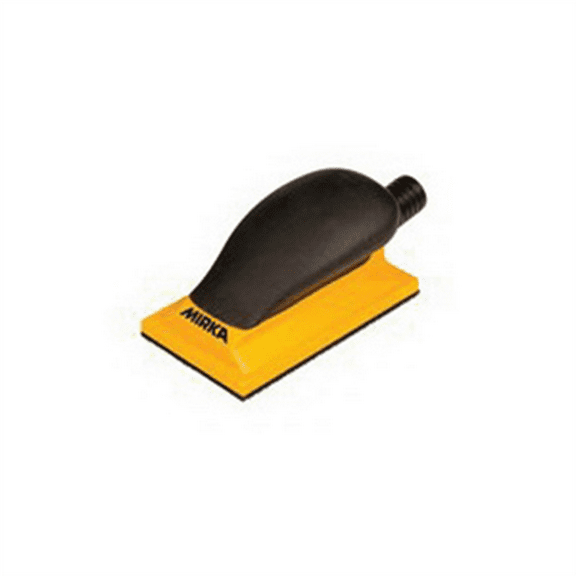 Mirka Abrasives MVHB35 Hand Sanding Block, 70 mm W x 125 mm L, Hook and Loop Attachment