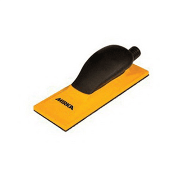 Mirka Abrasives MVHB38 Hand Sanding Block, 70 mm W x 198 mm L, Hook and Loop Attachment