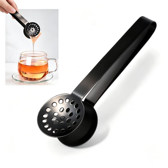 Mirlewaiy Stainless Steel Tea Bag Squeezer, Tea Bag Squeezer Tongs for Easy Tea Brewing and Draining