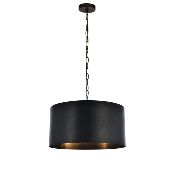 Miro Collection Pendant D20 H11.75 Lt:3 Vintage Black Finish