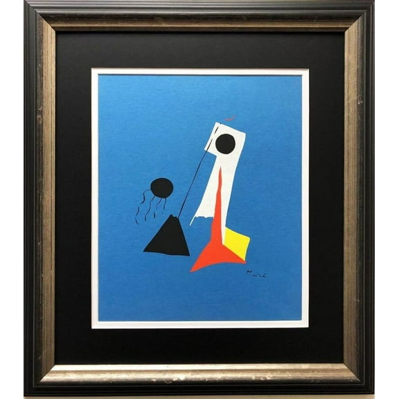 Miro "La Lune" (The Moon) Rare Custom Framed Abstract Surrealism Art Lithograph Generic
